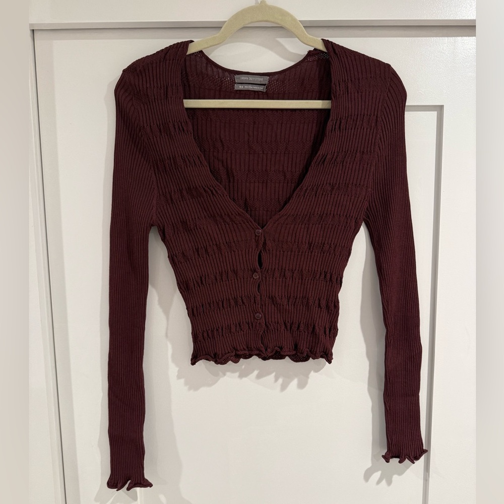 Urban Outfitters Brown Button Down Top